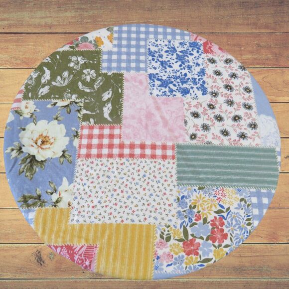 Kitchenaid Bowl Cover, Reversible Boho Patchwork and Floral Mixer Cover - Picture 1 of 5